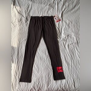 Levi's Kids Black Leggings with Red Logo